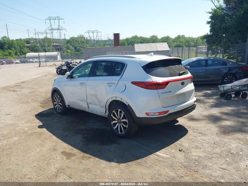 Vin: kndpn3ac3j7300554, lot: 45768011, kia sportage ex 20183