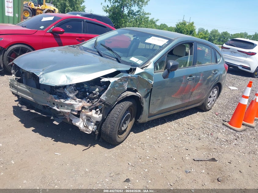 Vin: jf1gpaa6xgh344603, lot: 45768076, subaru impreza 2.0i 20162