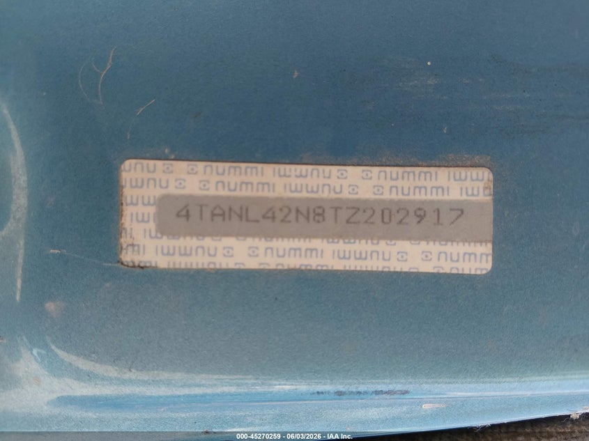 1996 Toyota Tacoma VIN: 4TANL42N8TZ202917 Lot: 45270259