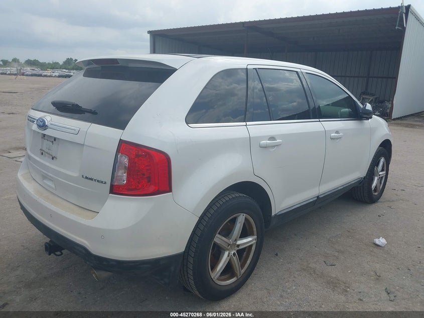 Vin: 2fmdk3kc6bbb07409, lot: 45768092, ford edge limited 20114