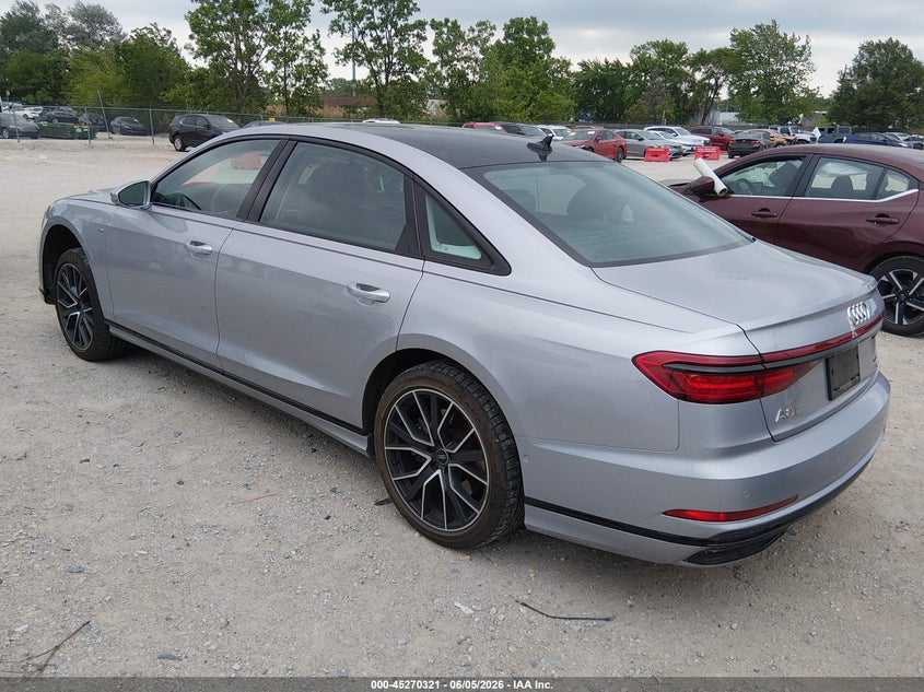Vin: wau8daf80mn012357, lot: 45768145, audi a8 l 55 tfsi quattro tiptronic 20213