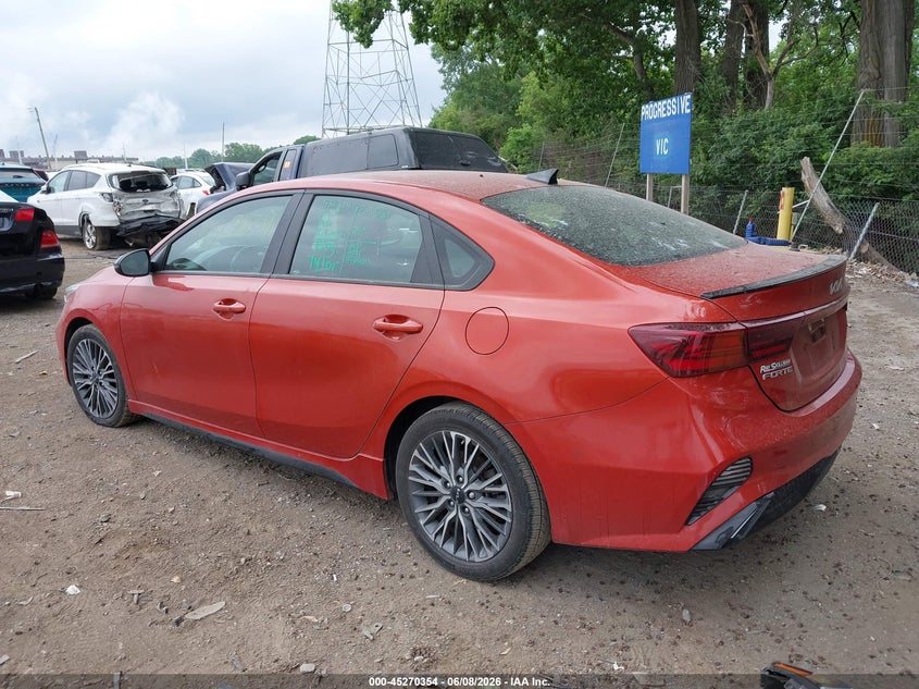 Vin: 3kpf54ad1ne475904, lot: 45768178, kia forte gt-line 20223