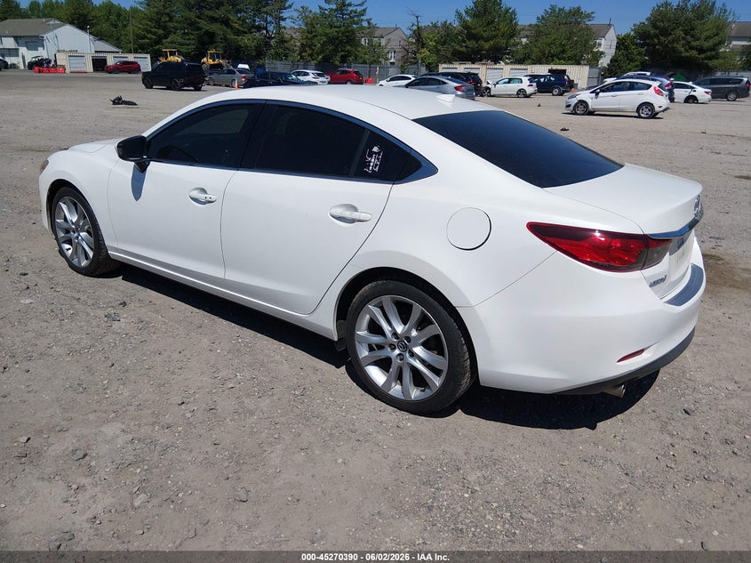 Vin: jm1gj1v58g1418624, lot: 45768214, mazda mazda6 i touring 20163