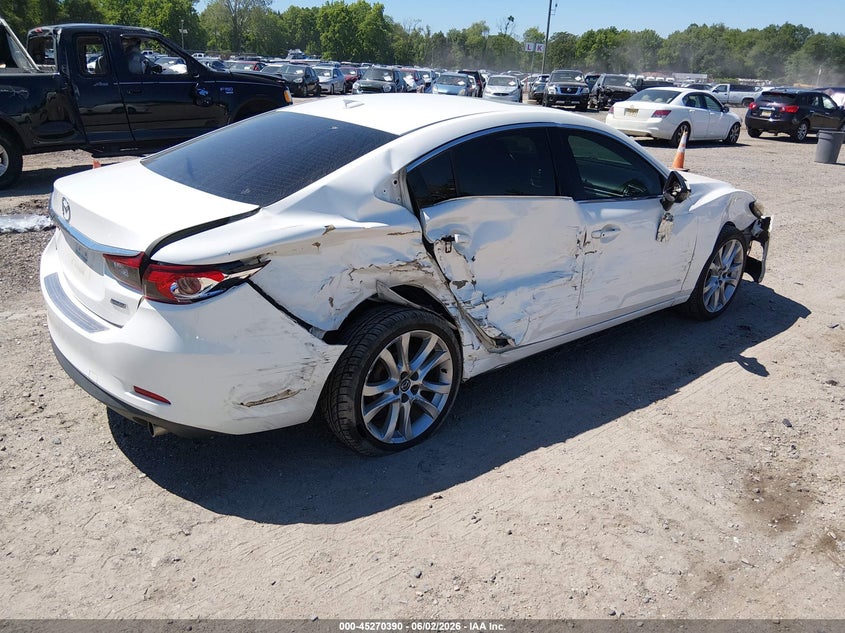 Vin: jm1gj1v58g1418624, lot: 45768214, mazda mazda6 i touring 20164
