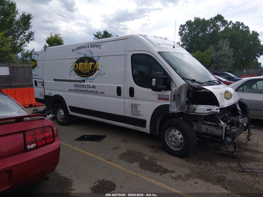 2021 Ram Promaster 2500 High Roof 159 Wb VIN: 3C6LRVDG6ME509022 Lot: 45270438