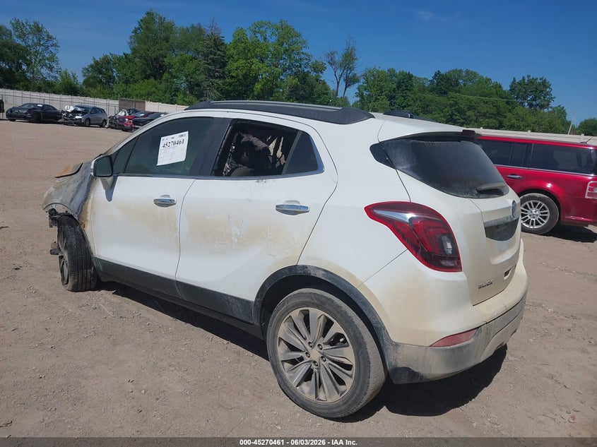 Vin: kl4cjbsb9jb575296, lot: 45768285, buick encore preferred ii 20183
