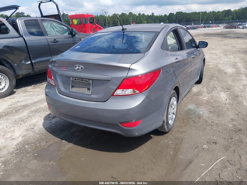 Vin: kmhct4ae4gu138726, lot: 45768342, hyundai accent se 20164