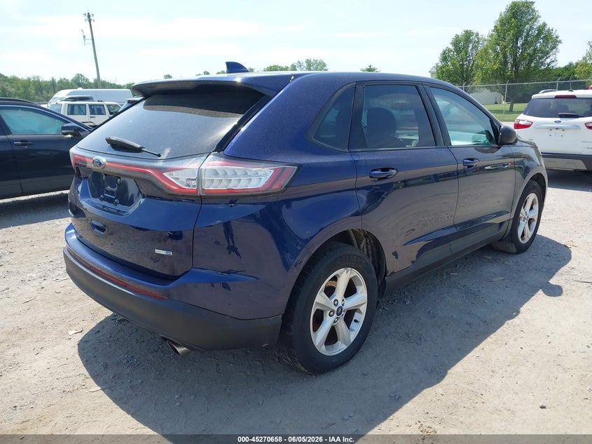 Vin: 2fmpk4g97gbb65858, lot: 45768482, ford edge se 20164