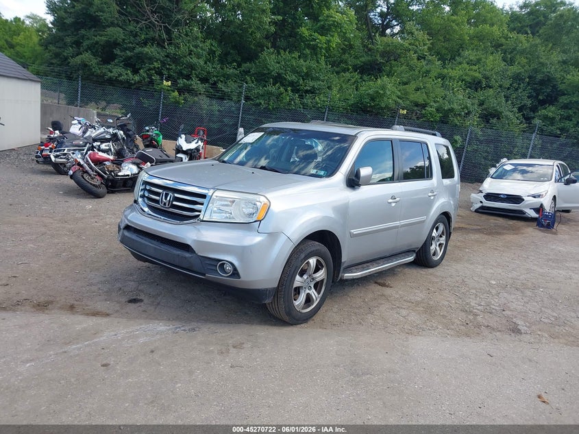 2012 Honda Pilot 3.5 Ex-L silver Lot 111045270722 Vin 5FNYF4H54CB029449