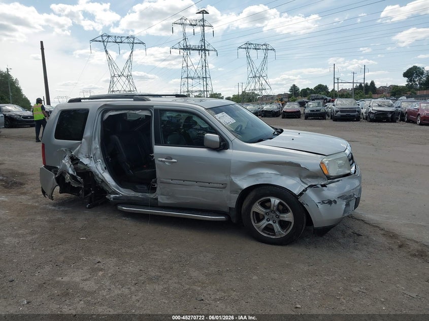 2012 Honda Pilot 3.5 Ex-L silver Lot 111045270722 Vin 5FNYF4H54CB029449