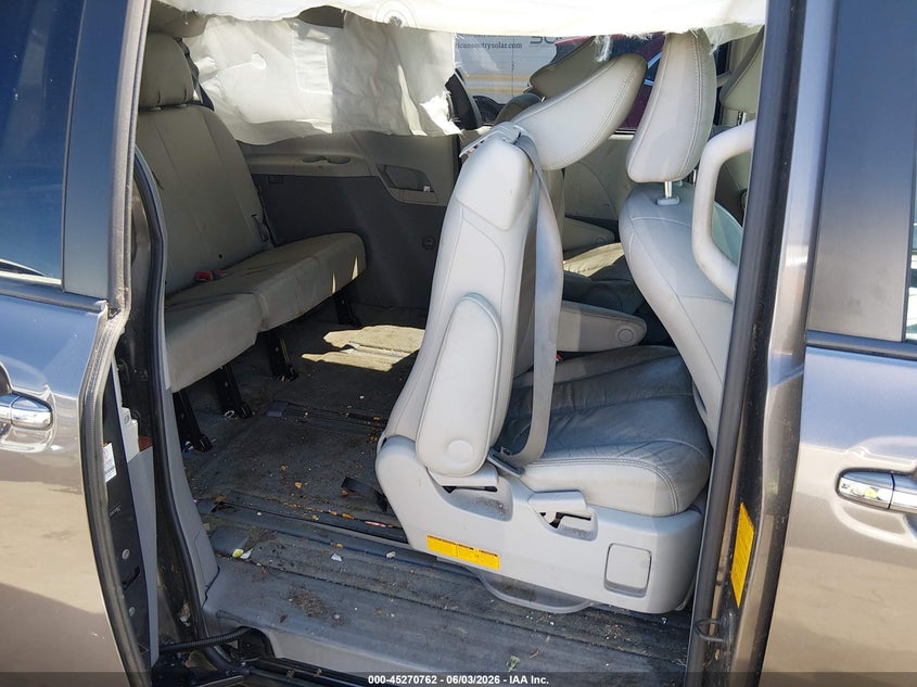 2012 Toyota Sienna Xle 7 Passenger VIN: 5TDDK3DC8CS036571 Lot: 45270762