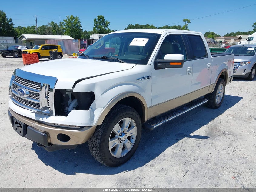 Vin: 1ftfw1ef3bfa68398, lot: 45768605, ford f-150 lariat 20112
