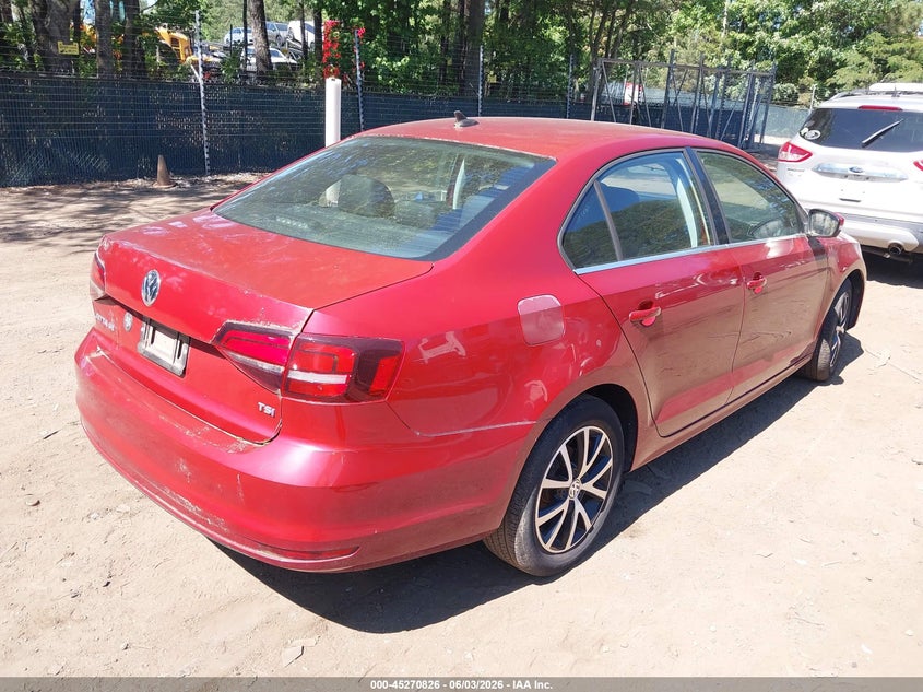 Vin: 3vwdb7aj0hm296008, lot: 45768650, volkswagen jetta 1.4t se 20174
