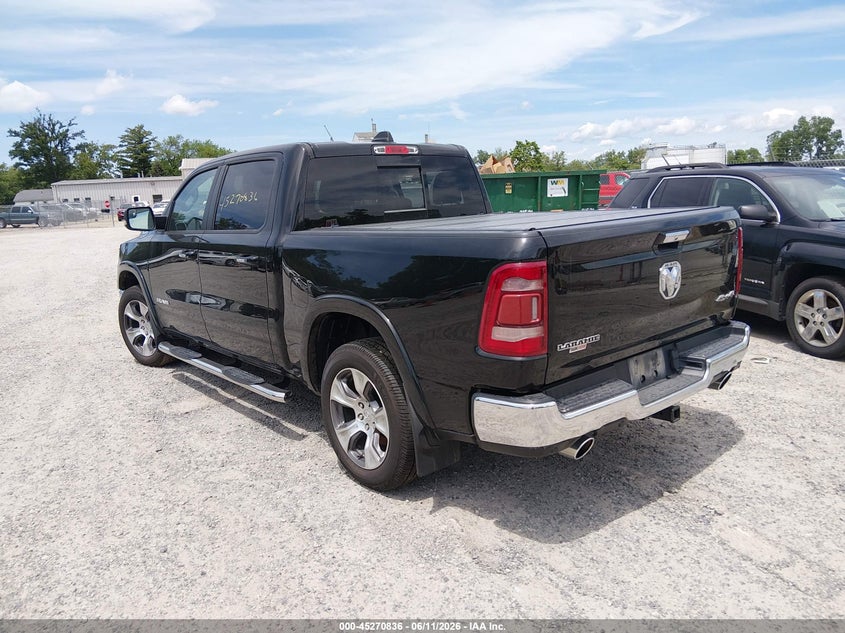 Vin: 1c6srfjt9mn676893, lot: 45768660, ram 1500 laramie  4x4 5'7 box 20213