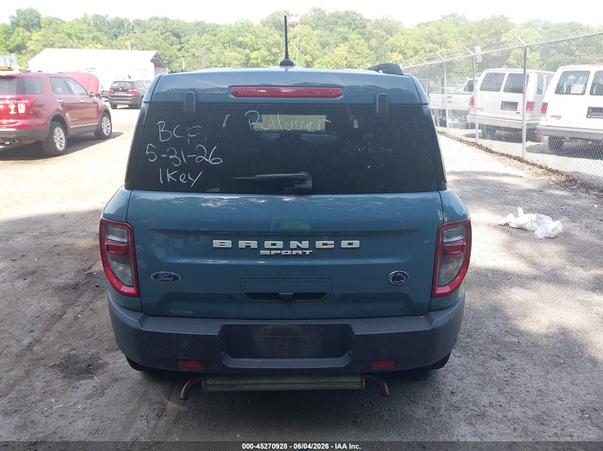 2022 Ford Bronco Sport Big Bend VIN: 3FMCR9B61NRD14350 Lot: 45270928