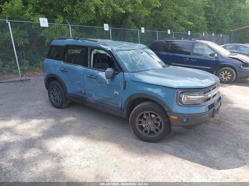Vin: 3fmcr9b61nrd14350, lot: 45768752, ford bronco sport big bend 2022 img_1