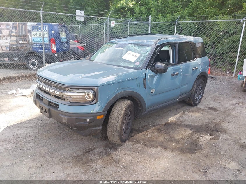 Vin: 3fmcr9b61nrd14350, lot: 45768752, ford bronco sport big bend 20222