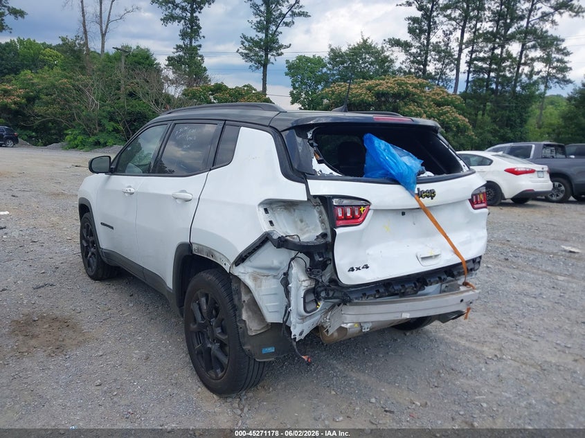 Vin: 3c4njdbb6nt223047, lot: 45769002, jeep compass altitude 4x4 20223