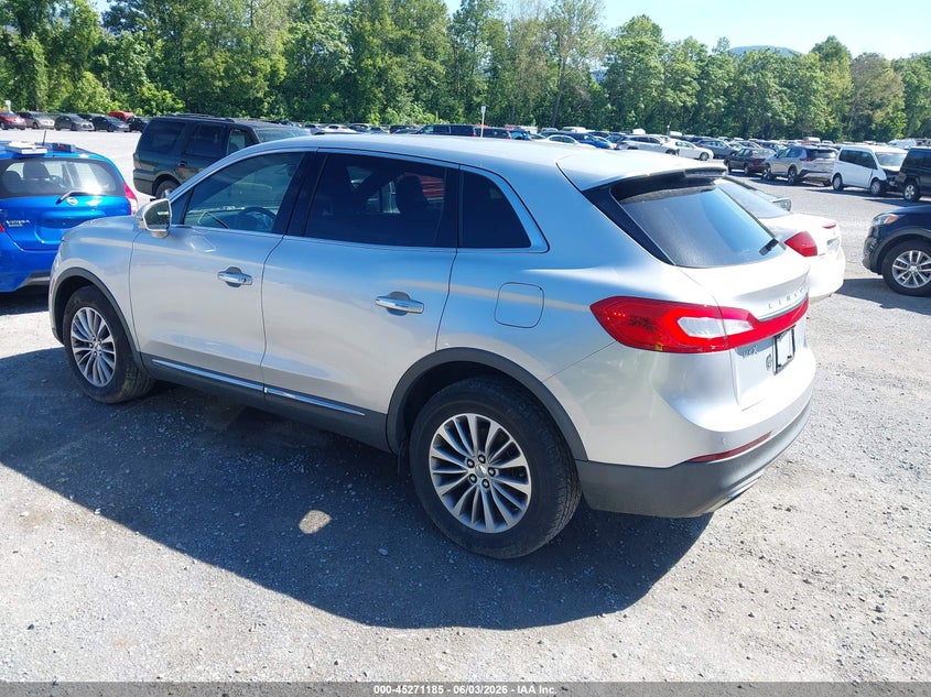 Vin: 2lmtj8kr3gbl60215, lot: 45769010, lincoln mkx select 20163