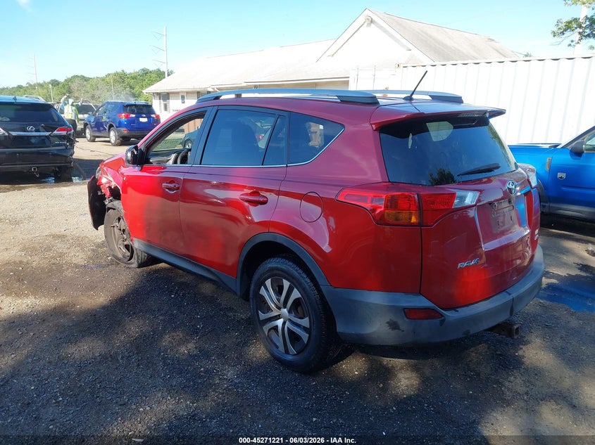 Vin: 2t3bfrev9fw272356, lot: 45769045, toyota rav4 le 20153