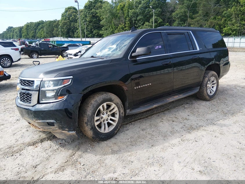 Vin: 1gnschkc6gr277416, lot: 45769175, chevrolet suburban lt 20162