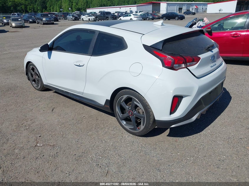 Vin: kmhth6ab1ku007491, lot: 45769176, hyundai veloster turbo 20193