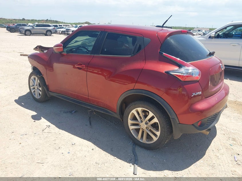 Vin: jn8af5mr2ft509821, lot: 45769183, nissan juke sl 20153
