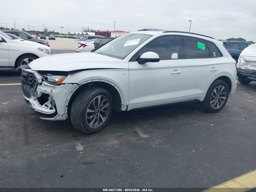 Vin: wa1gaafy3r2130137, lot: 45769220, audi q5 premium 45 tfsi s line quattro 20242
