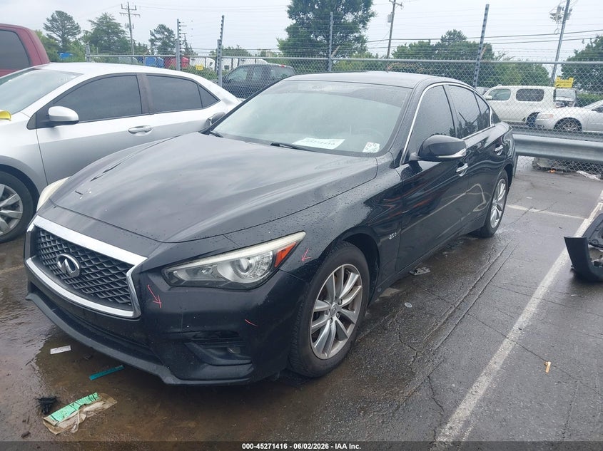 Vin: jn1cv7ar9jm280356, lot: 45769240, infiniti q50 2.0t pure 20182