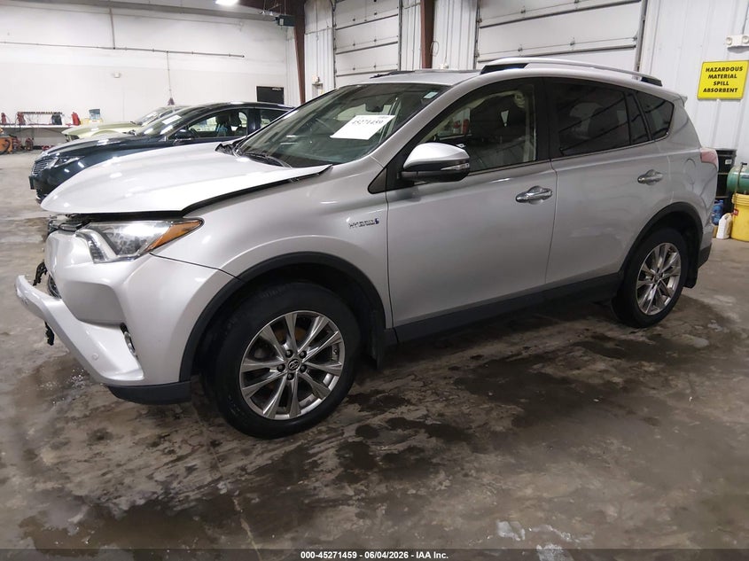 Vin: jtmdjrev8gd042748, lot: 45769283, toyota rav4 hybrid limited 20162