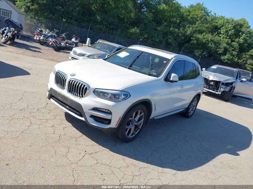 Vin: 5uxty5c06m9h33977, lot: 45769286, bmw x3 xdrive30i 20212