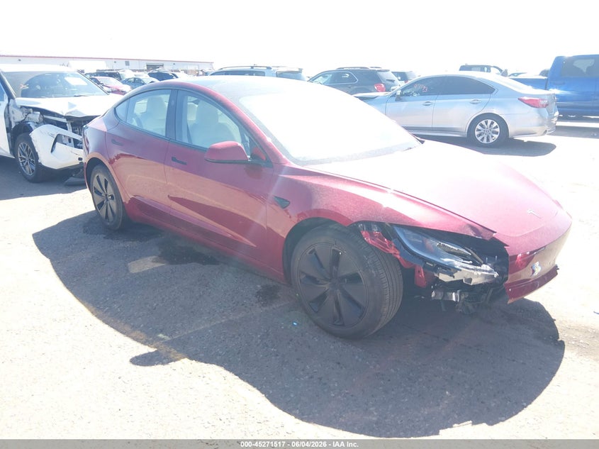 2025 Tesla Model 3 Long Range Rear-Wheel Drive/Standard Rear-Wheel Drive VIN: 5YJ3E1EAXSF030407 Lot: 45271517