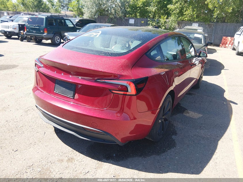 Vin: 5yj3e1eaxsf030407, lot: 45769341, tesla model 3 long range rear-wheel drive/standard rear-wheel drive 20254