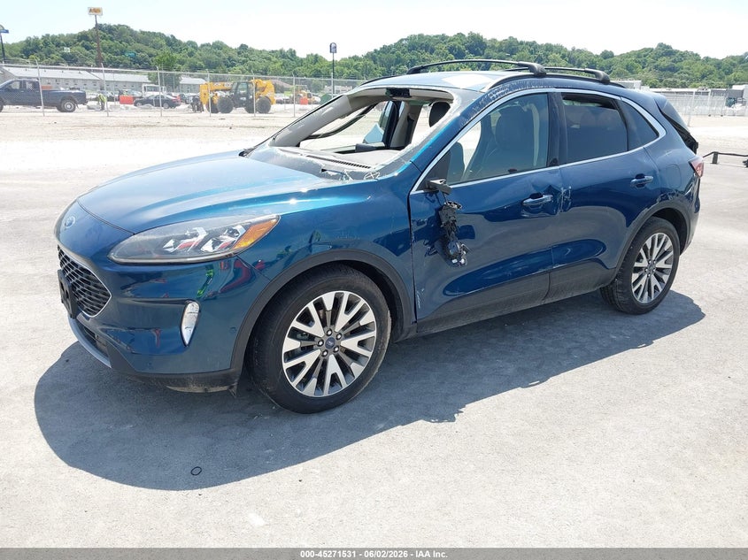 Vin: 1fmcu0dz6lua76664, lot: 45769355, ford escape titanium hybrid 20202
