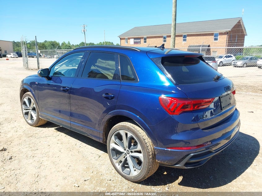 Vin: wa1decf3xm1135874, lot: 45769386, audi q3 premium 45 tfsi s line quattro tiptronic 20213