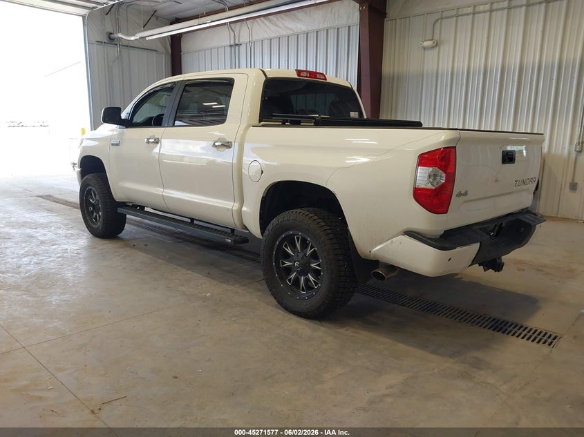 Vin: 5tfaw5f14gx555504, lot: 45769401, toyota tundra platinum 5.7l v8 20163