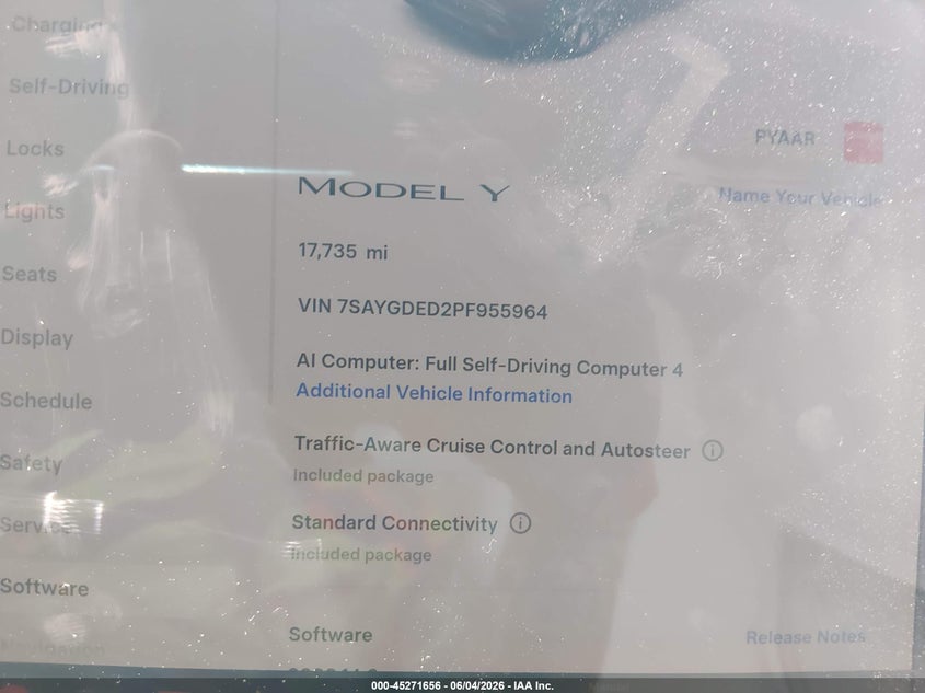 2023 Tesla Model Y Rwd VIN: 7SAYGDED2PF955964 Lot: 45271656