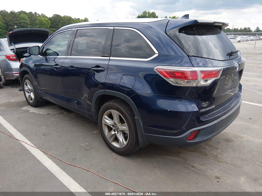 Vin: 5tddkrfhxgs343855, lot: 45769503, toyota highlander limited v6 20163