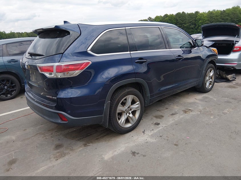 Vin: 5tddkrfhxgs343855, lot: 45769503, toyota highlander limited v6 20164