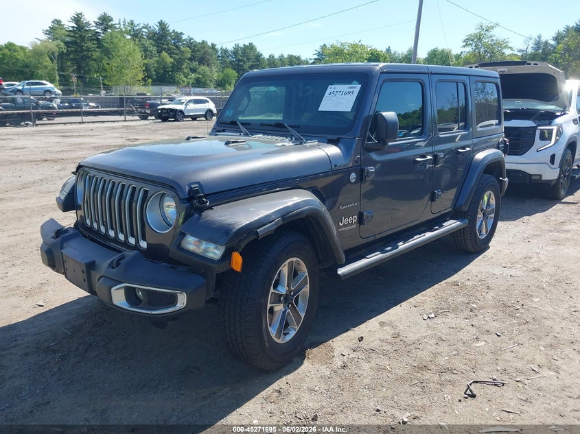 Vin: 1c4hjxen1nw218353, lot: 45769519, jeep wrangler unlimited sahara 4x4 20222