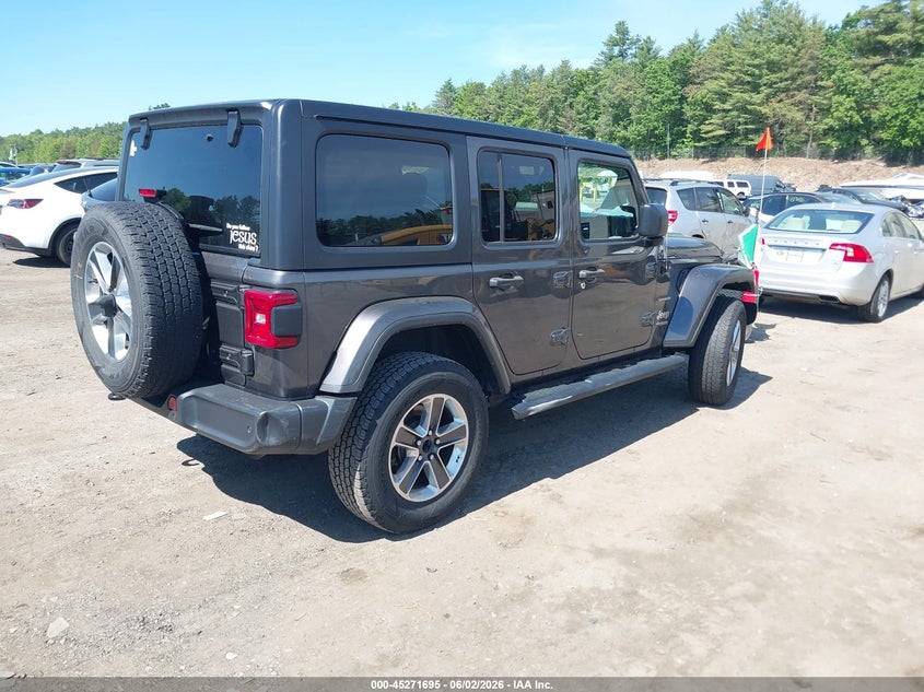 Vin: 1c4hjxen1nw218353, lot: 45769519, jeep wrangler unlimited sahara 4x4 20224