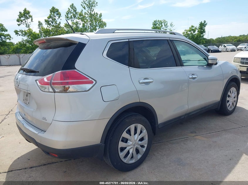 Vin: 5n1at2mtxgc783036, lot: 45769525, nissan rogue sl 20164