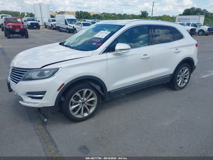 Vin: 5lmcj2c93jul22277, lot: 45769618, lincoln mkc select 20182
