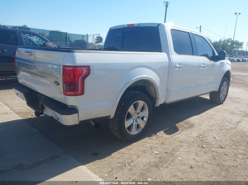 Vin: 1ftew1eg1gfd21858, lot: 45769672, ford f-150 platinum 20164