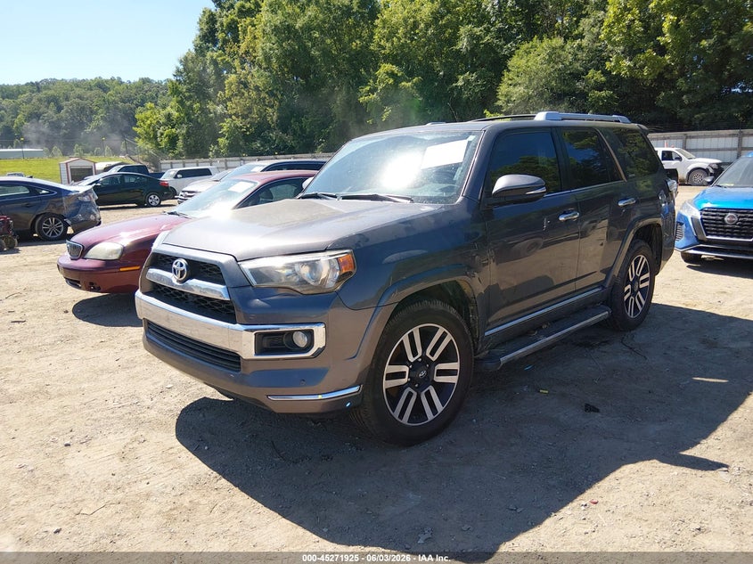 Vin: jtebu5jr6h5442590, lot: 45769749, toyota 4runner limited 20172