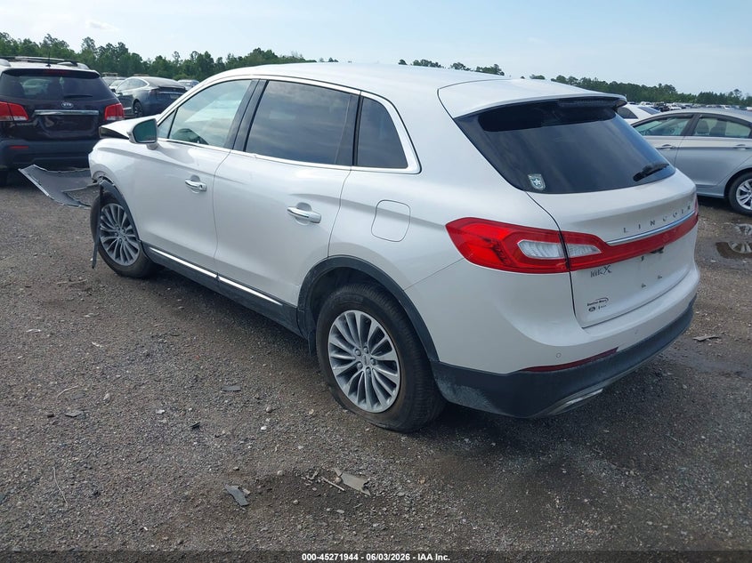 Vin: 2lmpj6kr3hbl49710, lot: 45769768, lincoln mkx select 20173