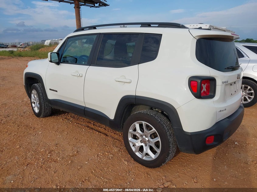 Vin: zaccjbbb9hpg48494, lot: 45769865, jeep renegade latitude 4x4 20173
