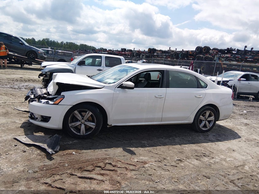 2013 Volkswagen Passat 2.5L Se VIN: 1VWBH7A30DC021726 Lot: 45272130
