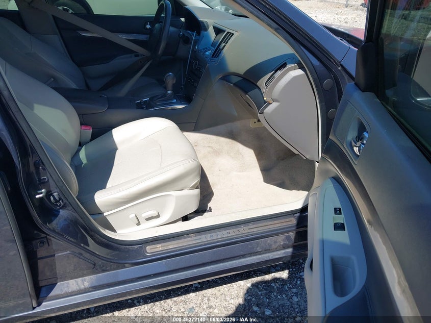 2012 INFINITI G SEDAN 2.5L V-6 DOHC, VVT, 218HP