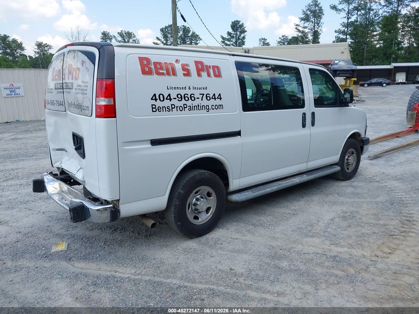 Vin: 1gcwgafgxj1906197, lot: 45769971, chevrolet express 2500 work van 20184